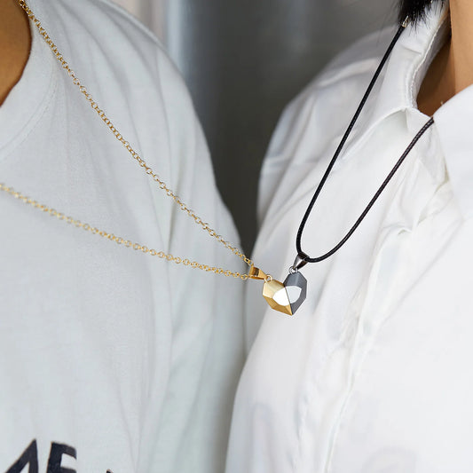 Heart classic couple necklaces