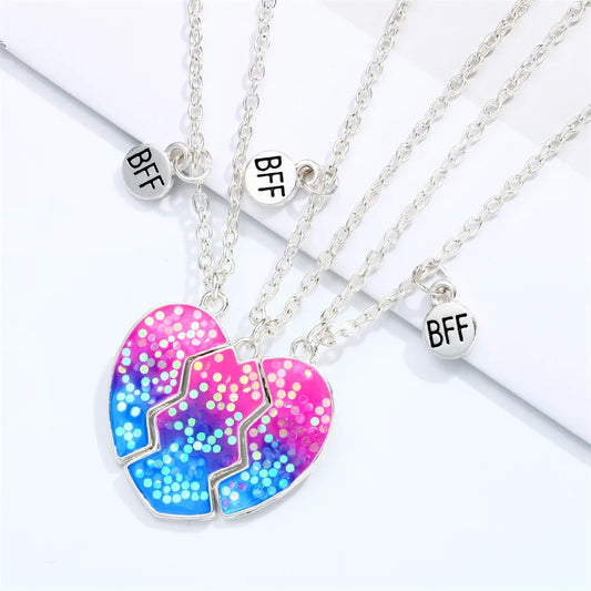 3-Galaxy bestfriends necklaces