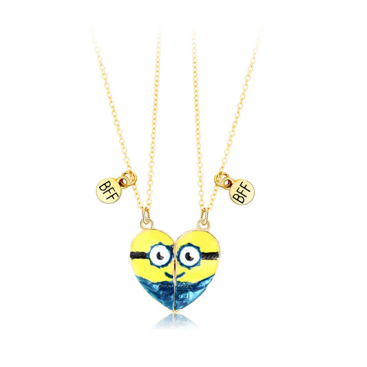 Minions funny couple necklaces